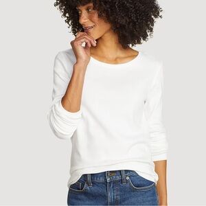 Eddie Bauer Favorite Long-Sleeve Crewneck T-Shirt Bundle of 2 LARGE